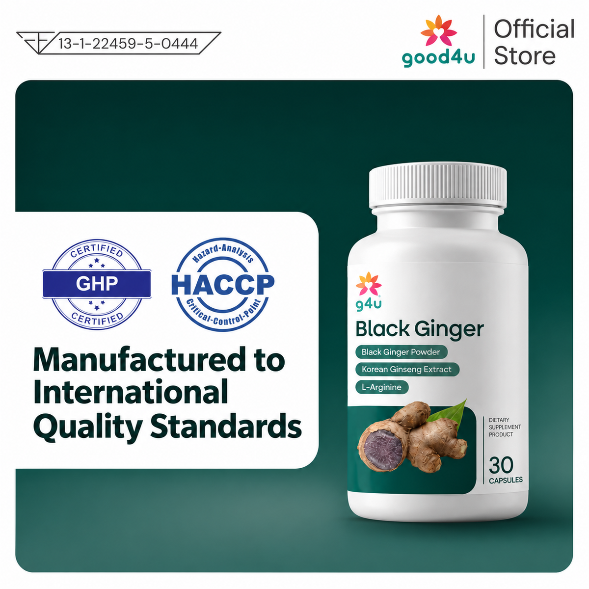 [EN] Manufactured to International Quality Standards HACCP GHP Black Ginger