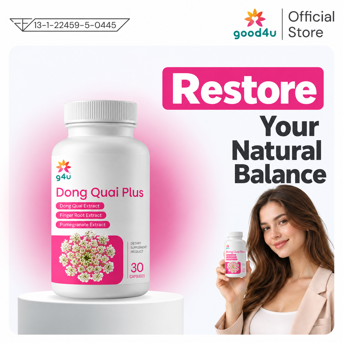 [EN] Restore Your Natural Balance for Women Dong Quai Plus
